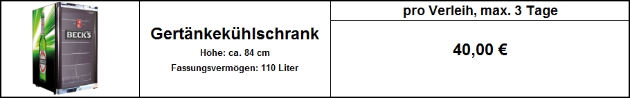 Kühlschrank Becks