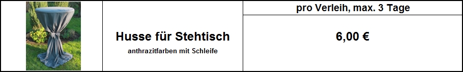 Stehtischhusse anthrazit