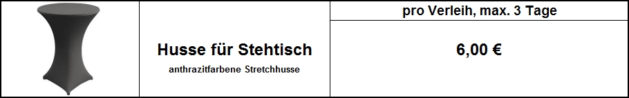 Stehtischhusse anthrazitfarben